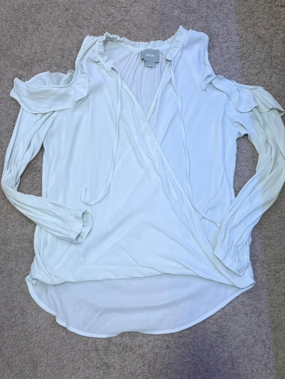 Women’s medium flowy pirate cold shoulder high low top